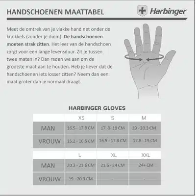 Harbinger fitness handschoen