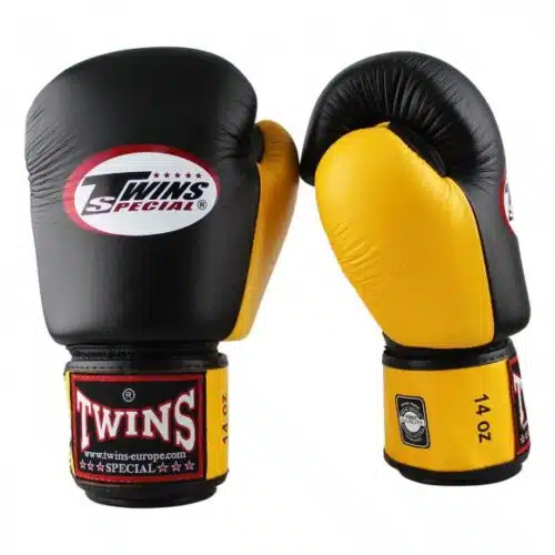 Twins bokshandschoen bgvl 3 zwart/geel
