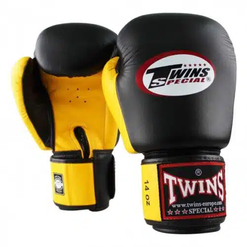 Twins bokshandschoen bgvl 3 zwart/geel