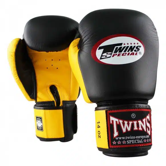 Twins bokshandschoen bgvl 3 zwart/geel