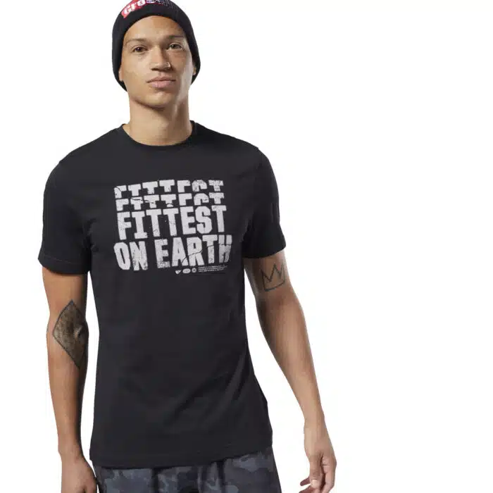 Reebok fittest on eath shirt