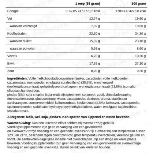 Proteine crunchy bar double chocolate