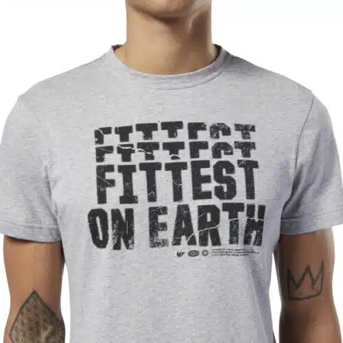 Reebok fittest on eath shirt