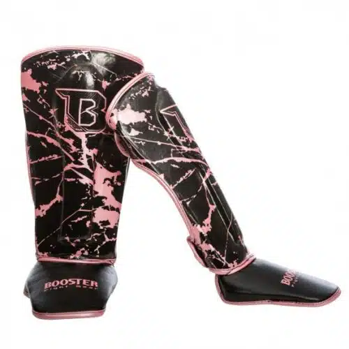 Booster scheenbeschermer marble roze