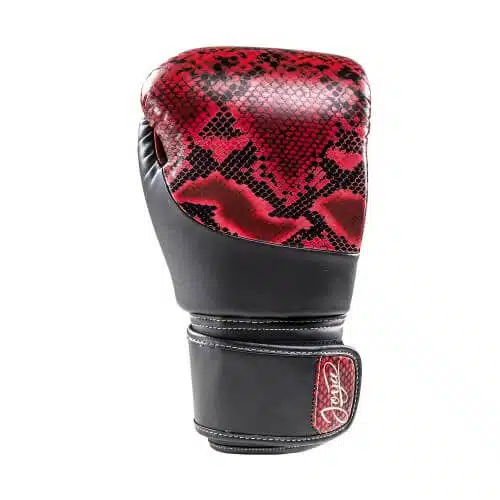 JOYA THAILAND KICKBOXING GLOVE - SNAKE - ROOD ZWART