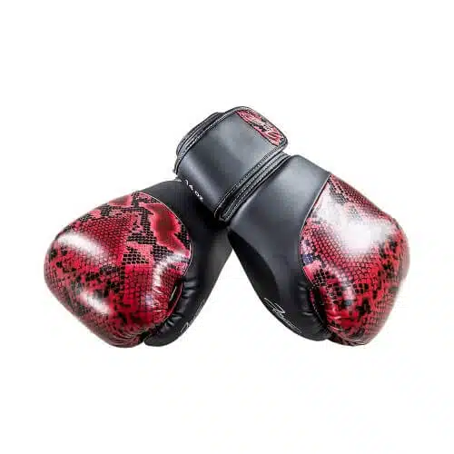 JOYA THAILAND KICKBOXING GLOVE - SNAKE - ROOD ZWART