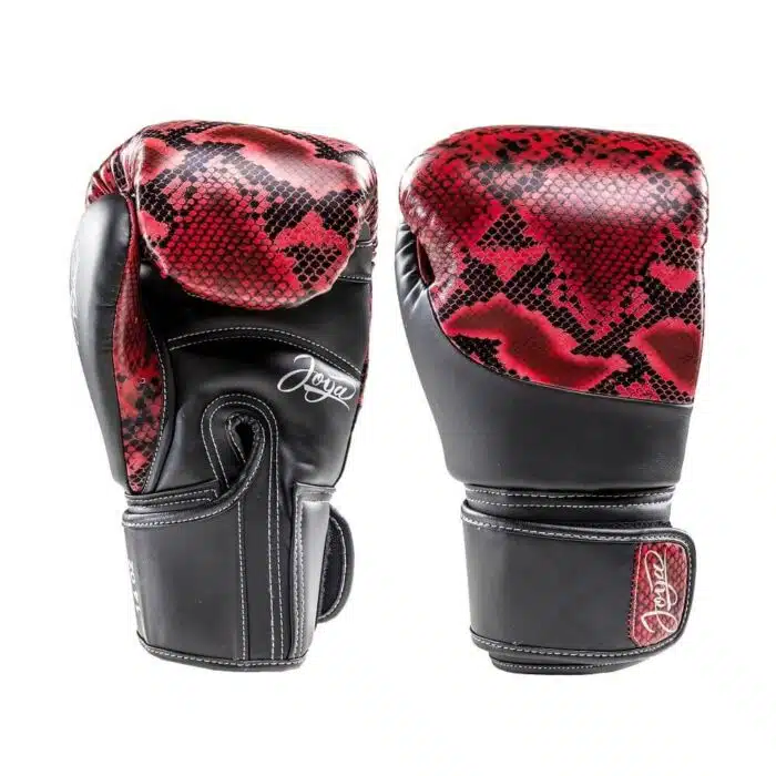 JOYA THAILAND KICKBOXING GLOVE - SNAKE - ROOD ZWART
