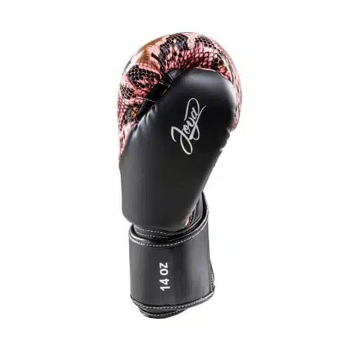 JOYA THAILAND KICKBOXING GLOVE - SNAKE - ROZE ZWART
