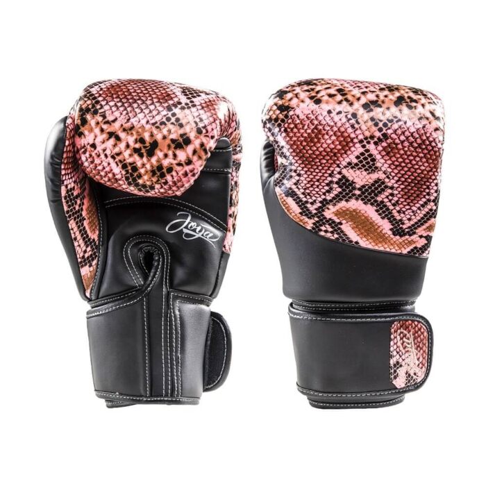 JOYA THAILAND KICKBOXING GLOVE - SNAKE - ROZE ZWART