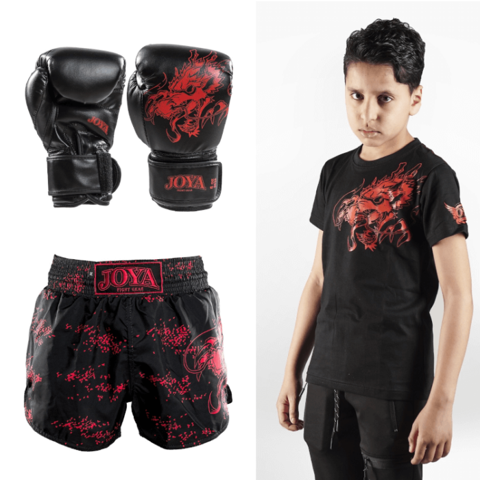 Joya kickboks set dragon rood goeie