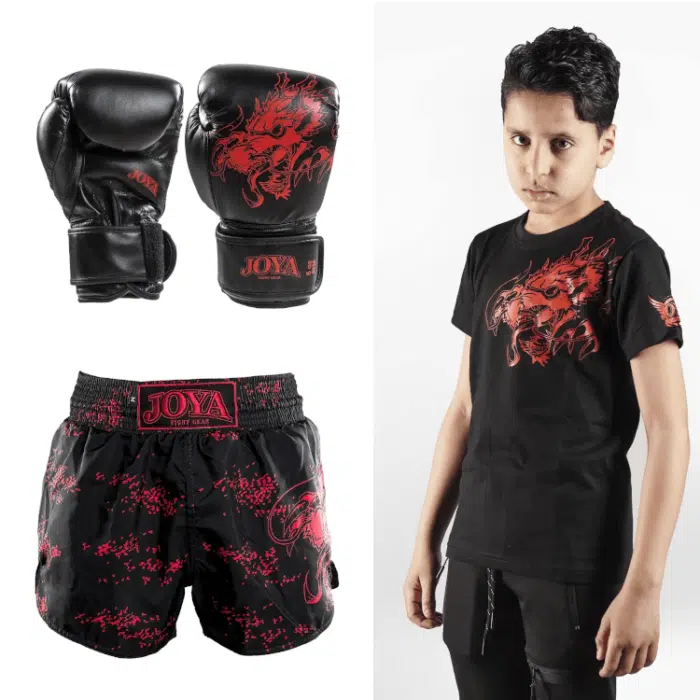 Joya kickboks set dragon rood goeie