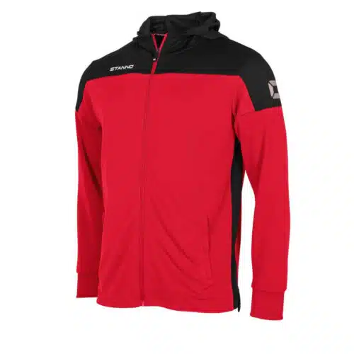Stanno Pride Full Zip Hooded Jack Rood/Zwart