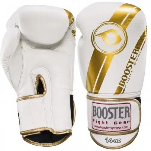 Booster bokshandschoen 1 v3 wit/goud