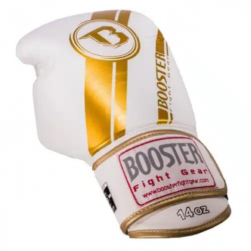 Booster bokshandschoen 1 v3 wit/goud