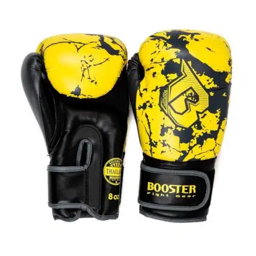 Booster bokshandschoen marble yellow