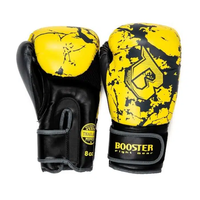 Booster bokshandschoen marble yellow