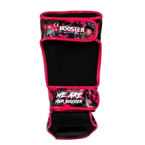 Booster scheenbeschermer camo roze