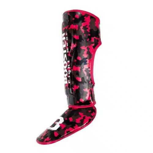 Booster scheenbeschermer camo roze