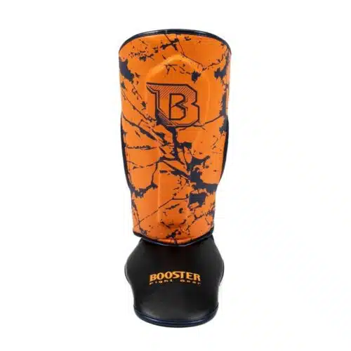 Booster scheenbeschermer marble oranje