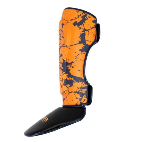 Booster scheenbeschermer marble oranje