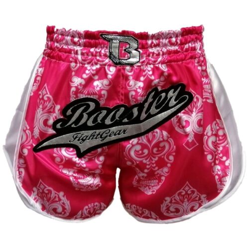 Booster kickboksbroek skull pink