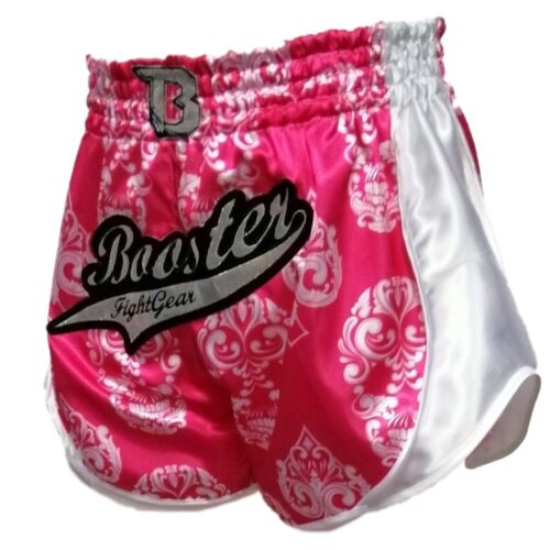 Booster kickboksbroek skull pink