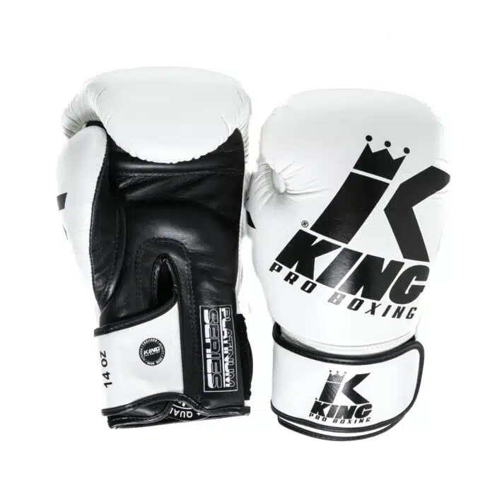 King bokshandschoen platinum wit