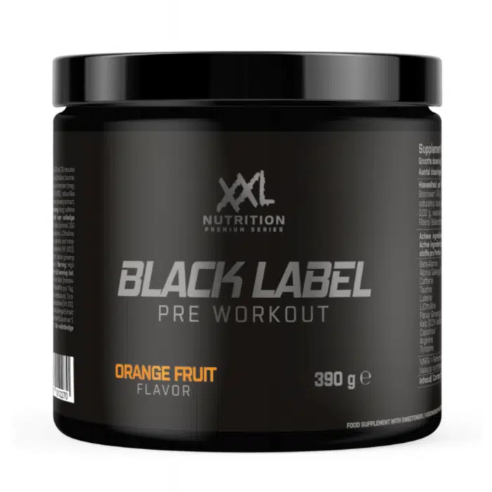 pre workout black label orange fruit