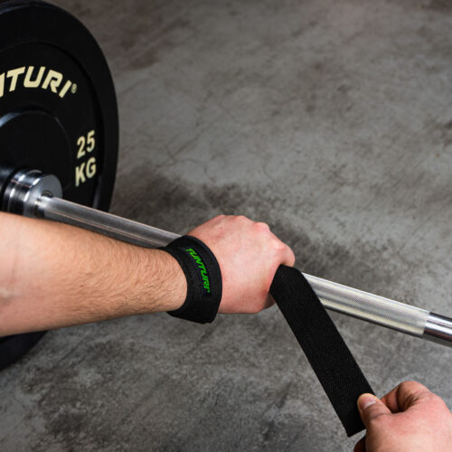 tunturi padded powerlifting straps
