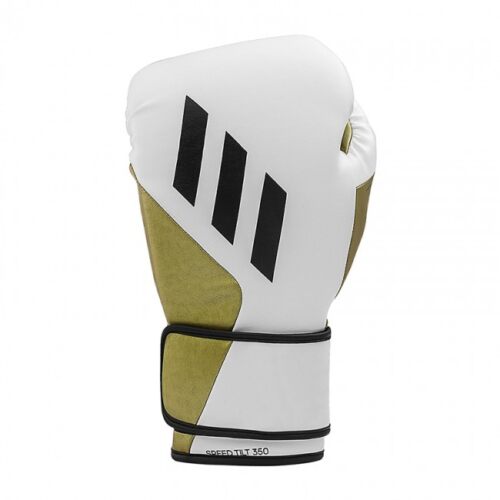 Adidas bokshandschoen speed tilt 350v wit/goud