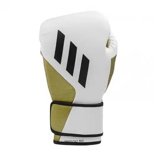 Adidas bokshandschoen speed tilt 350v wit/goud