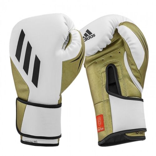Adidas bokshandschoen speed tilt 350v wit/goud