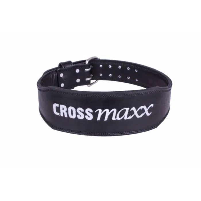 crossmaxx weightlifting belt premium leather