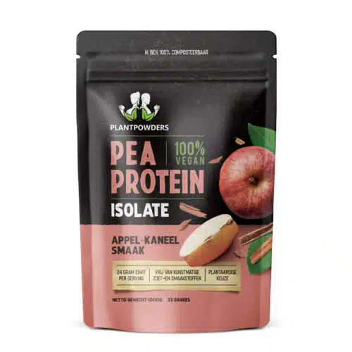 Plantpowder vegan eiwit appel kaneel