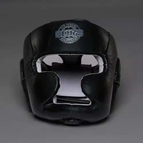 1916 Fight Gear Hoofdkap Leer Zwart