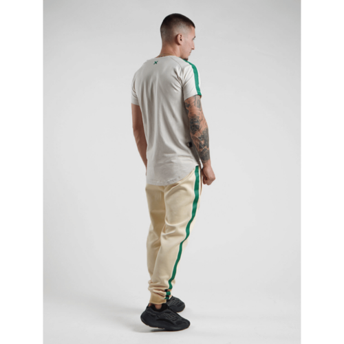 Mungra Refeltief T-shirt Creme-Green