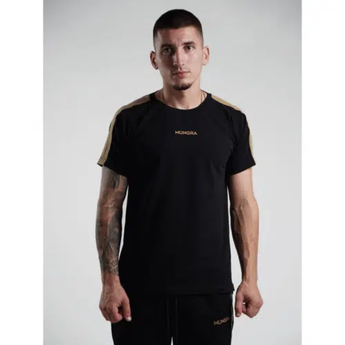 Mungra Refeltief T-shirt Zwart-Goud