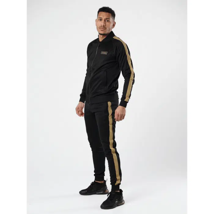 Mungra trainingspak flash zwart-goud