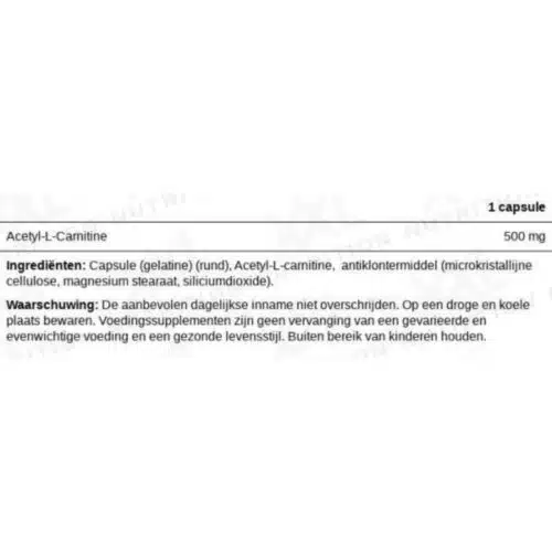 L-carnitine specs
