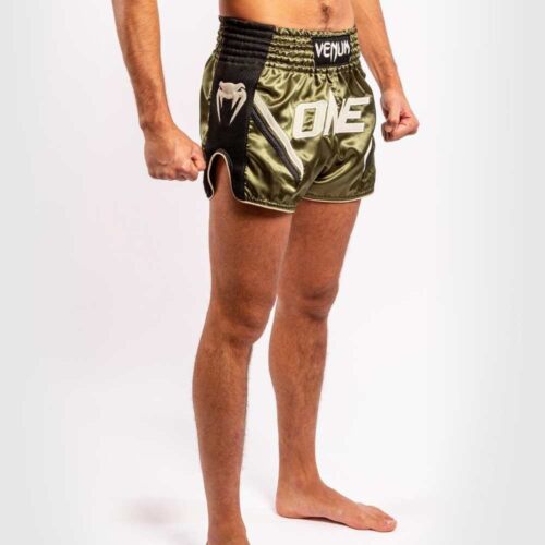 Venum kickboksbroek one fc impact khaki/black