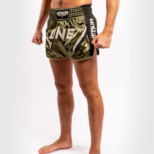 Venum kickboksbroek one fc impact khaki/black