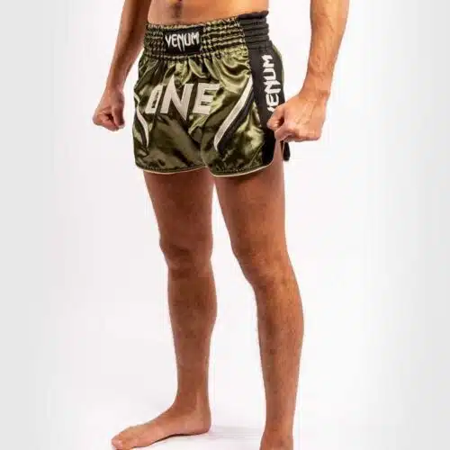 Venum kickboksbroek one fc impact khaki/black