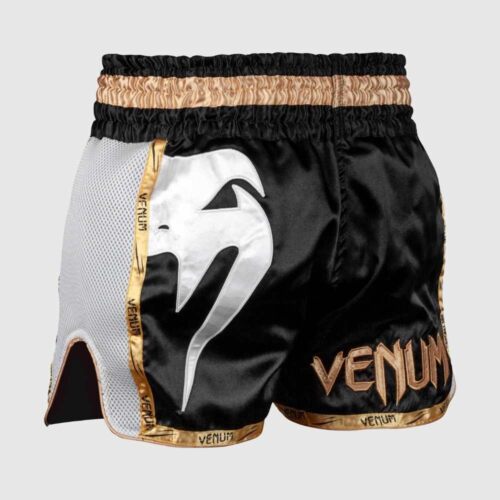 Venum kickboksbroek giant black/white/gold