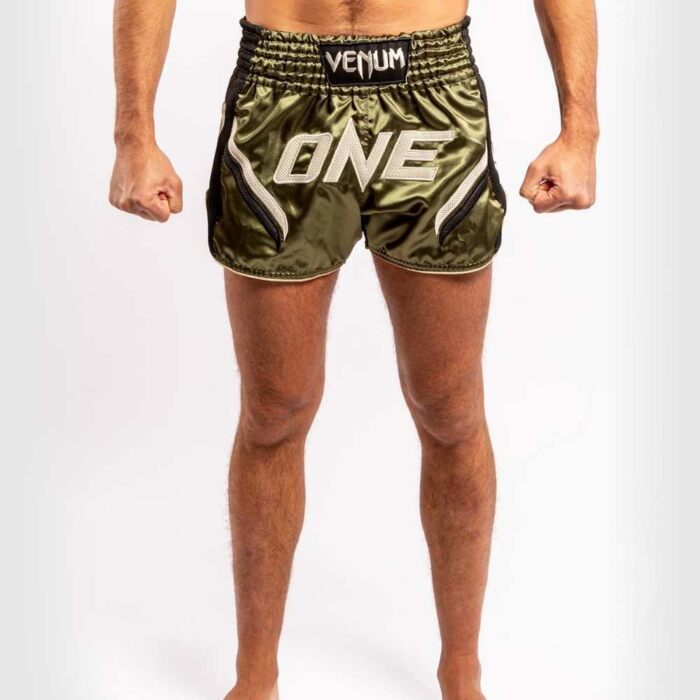 Venum kickboksbroek one fc impact khaki/black
