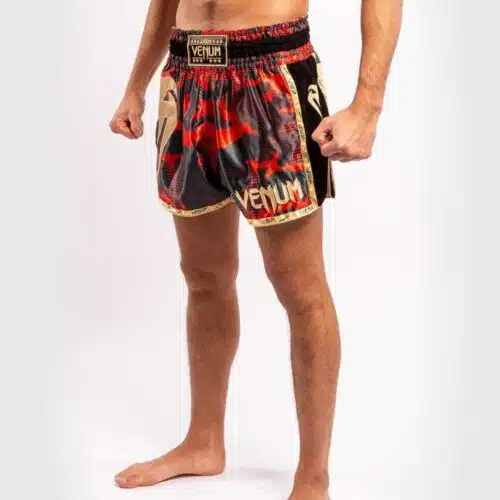 Venum kickboksbroek giant red/gold
