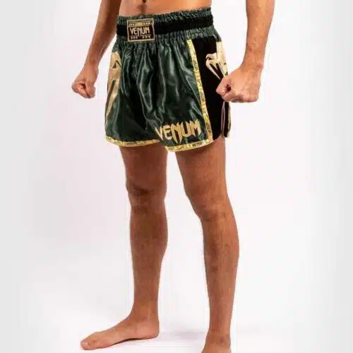 Venum kickboksbroek giant khaki/gold