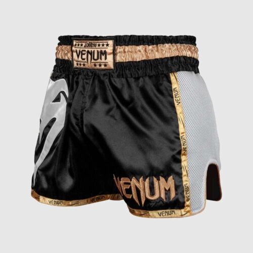 Venum kickboksbroek giant black/white/gold