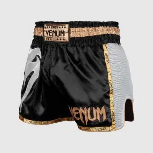 Venum kickboksbroek giant black/white/gold