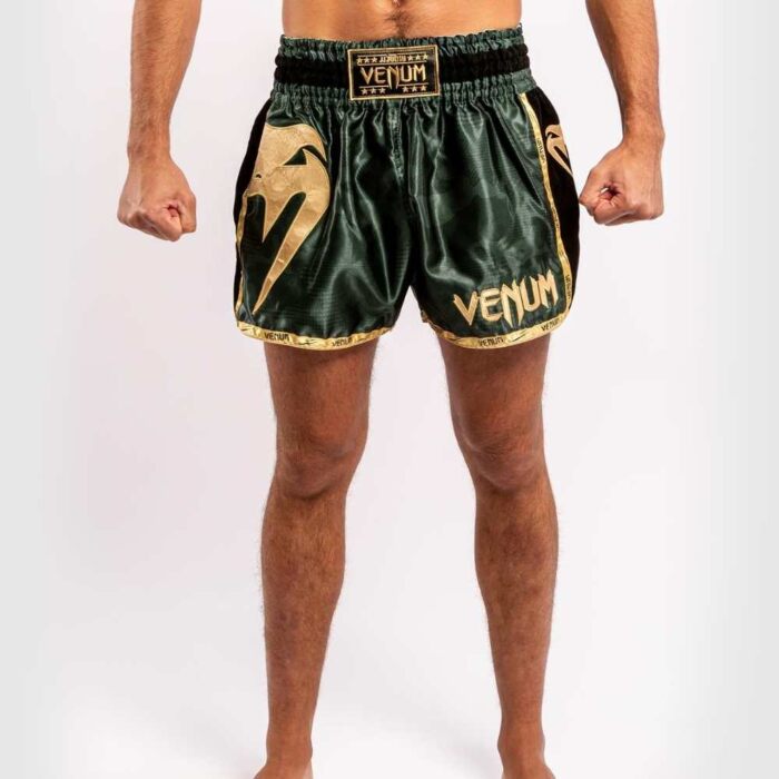 Venum kickboksbroek giant khaki/gold