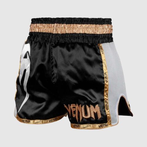 Venum kickboksbroek giant black/white/gold